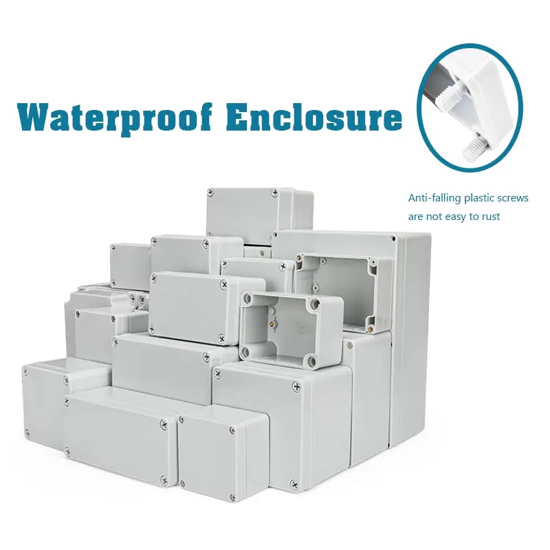 Diy Electronics Box - IP67 Grey/Clear Cover Outdoor Waterproof Junction