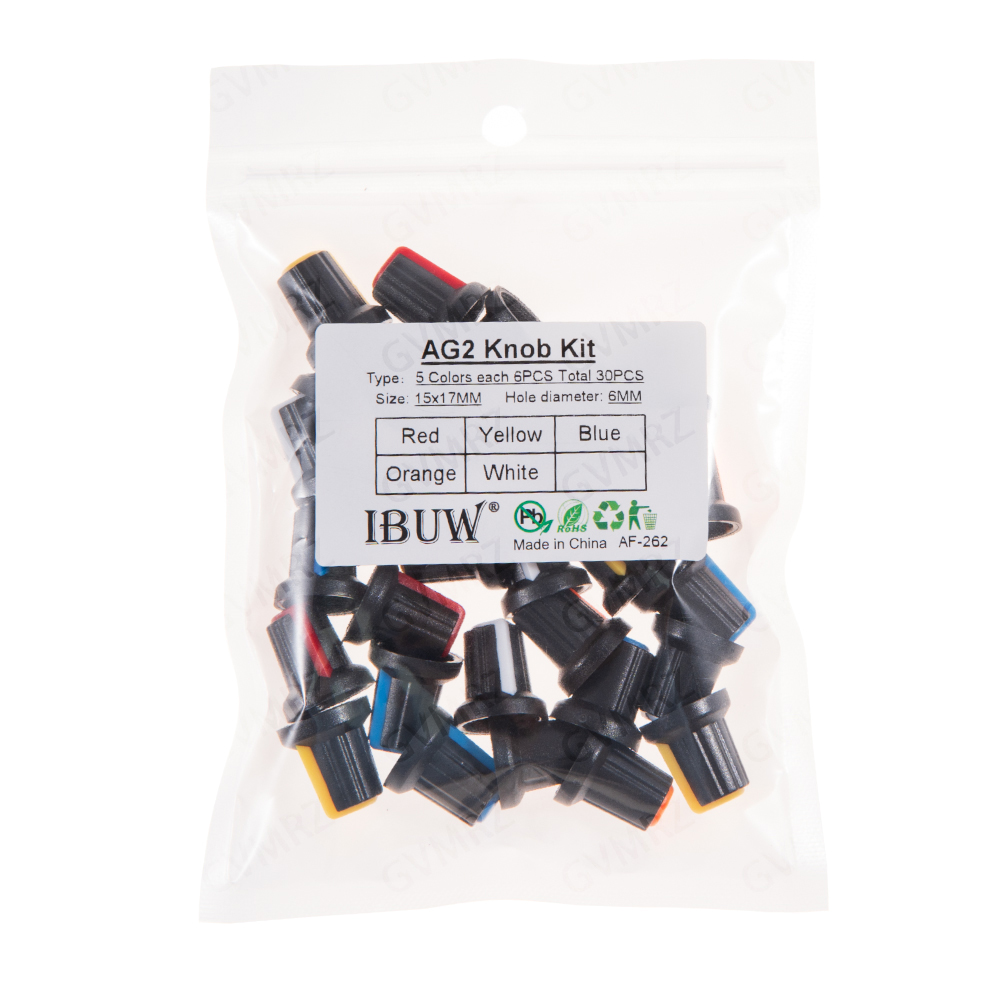 30PCS 5Color AG2 Knob Kit 15x1 - Diy Electronics Project Kit 评论和价格