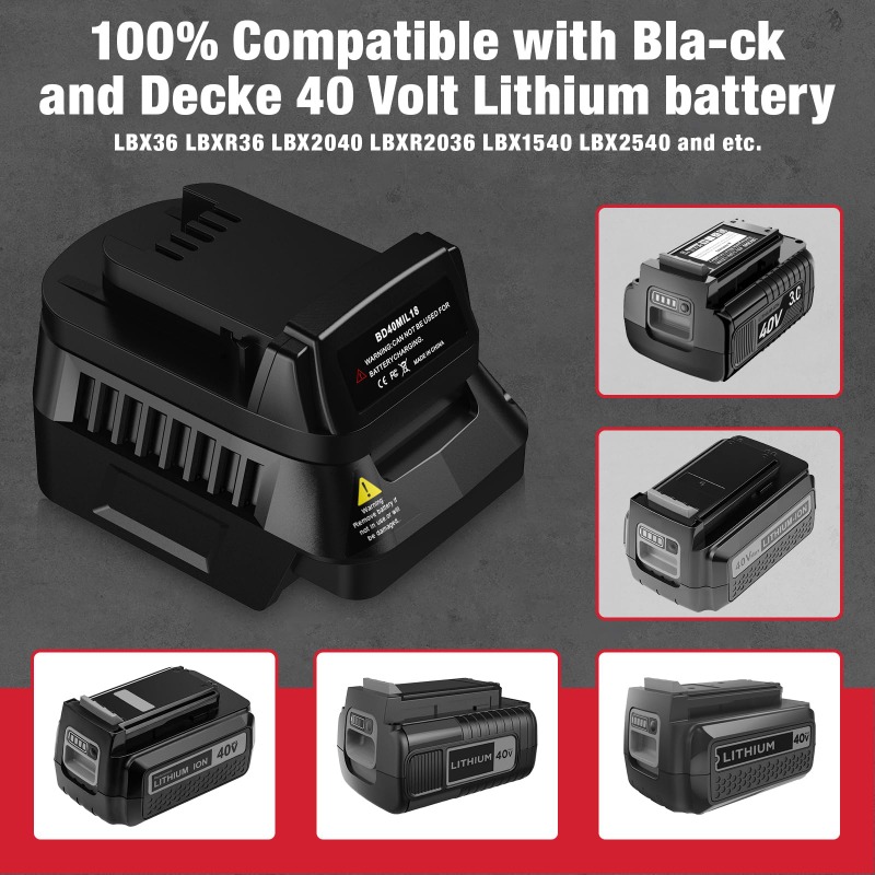For Black&Decker 40V Batteries - Black+Decker Tool Cordless 评论和价格