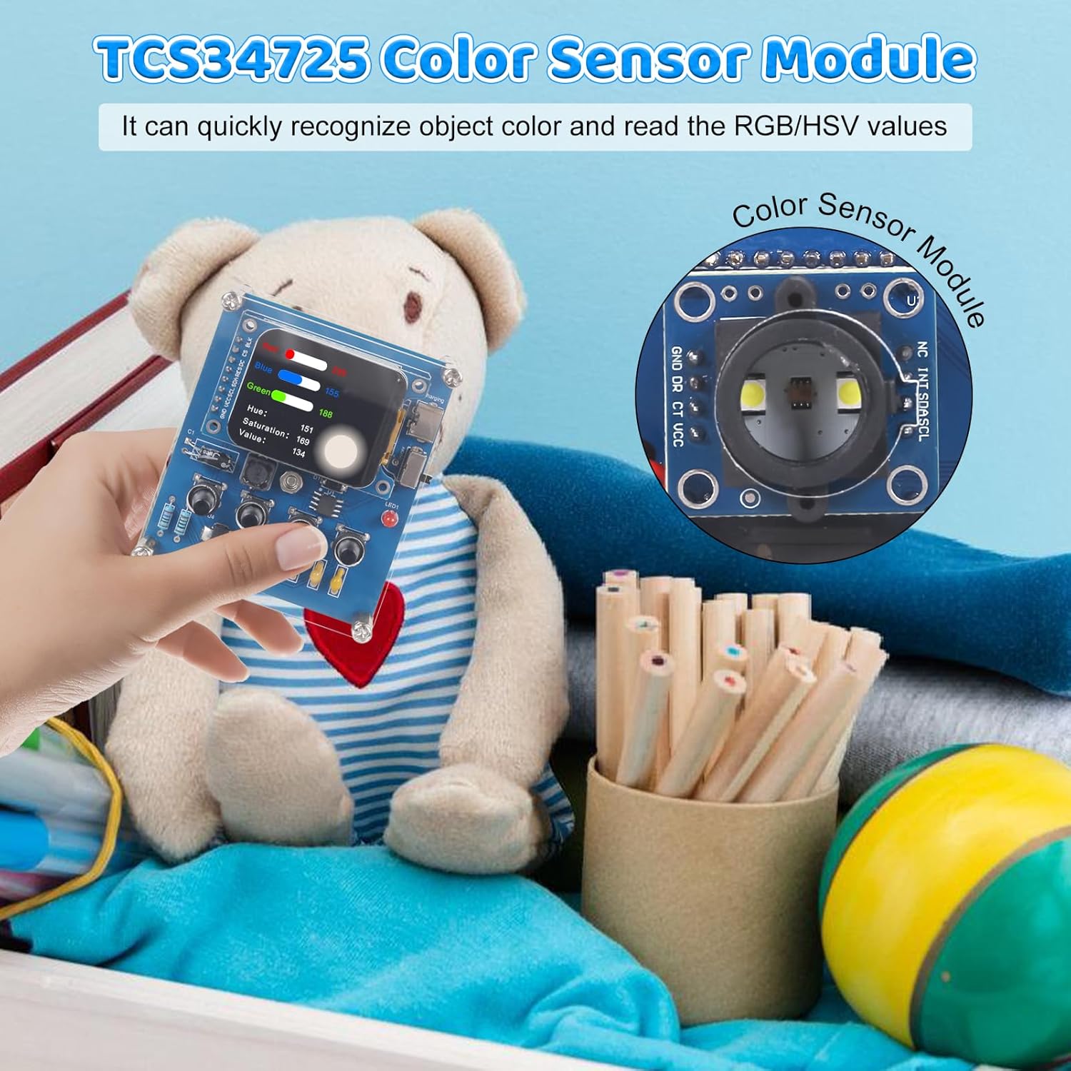 DIY Color Recognition Solderin - Diy Audio Electronics Kit 评论和价格